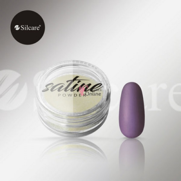 Pudra satinata pentru unghii Violet Silcare 0.5 g